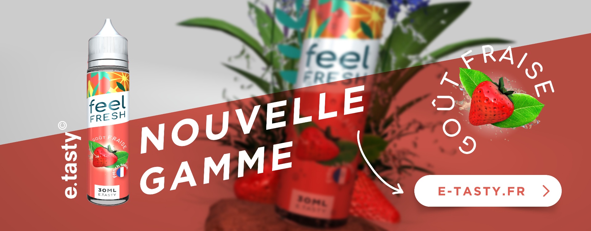 Bannière Feel Fresh — Fraise