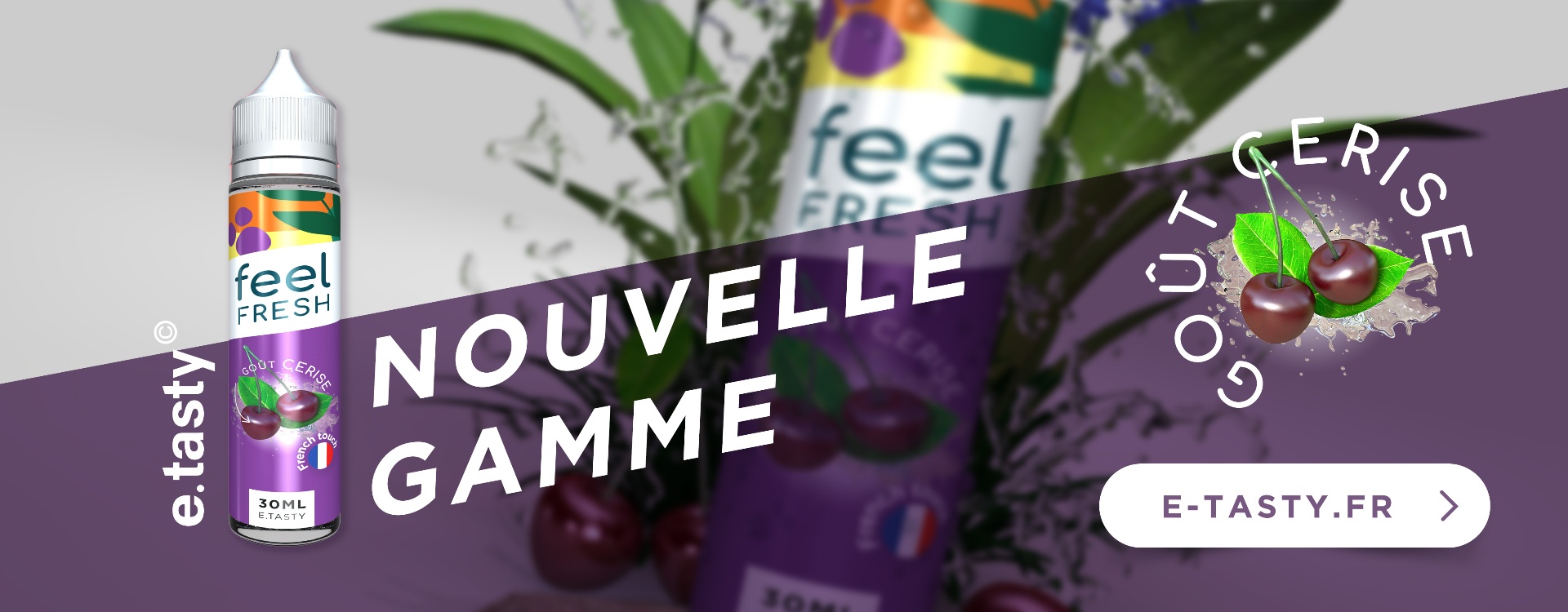 Bannière Feel Fresh — Cerise